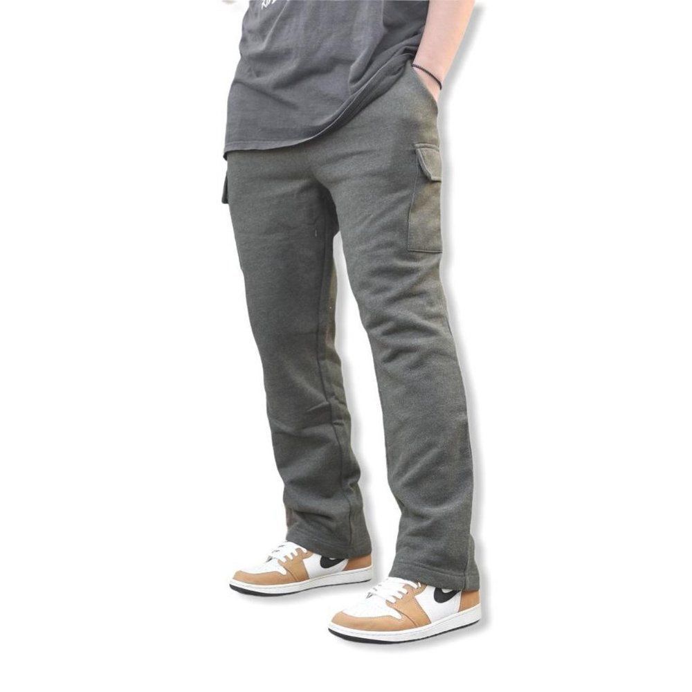 Basic Cargo Fleece Sweatpants Olive